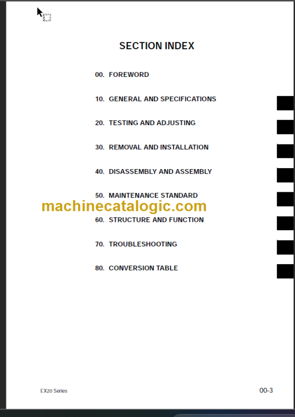 KOMATSU FD135 50E 160E-7 SHOP MANUAL