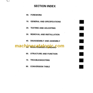 KOMATSU FD50 60 70 80-7 SHOP MANUAL