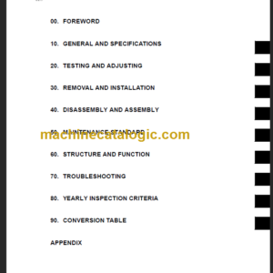 KOMATSU FB18U 18FU 20AU 20AFU-12 SHOP MANUAL