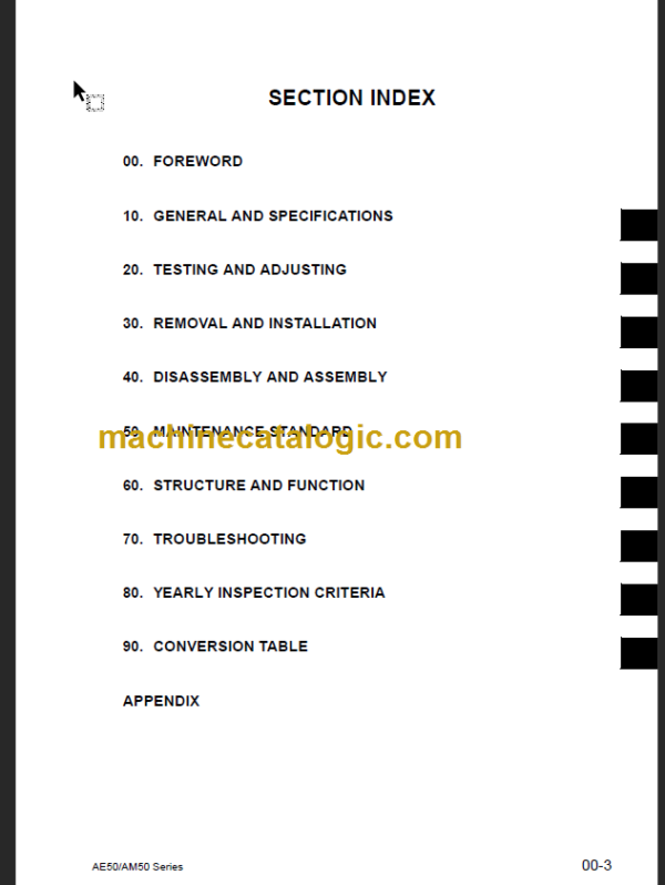 KOMATSU FB18U 18FU 20AU 20AFU-12 SHOP MANUAL