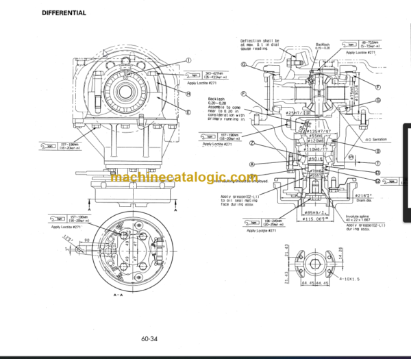 KOMATSU FD50 60 70 80-7 SHOP MANUAL