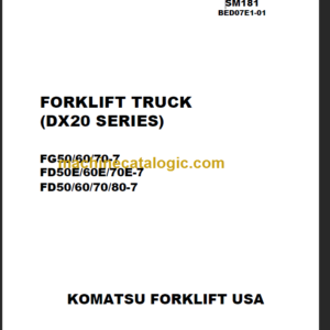 KOMATSU FG50 60 70E-7 SHOP MANUAL