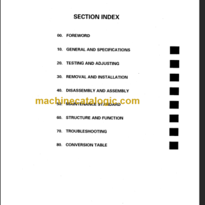 KOMATSU FG50 60 70E-7 SHOP MANUAL