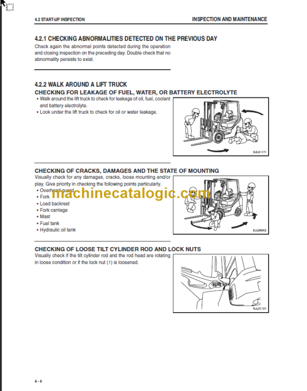 KOMATSU FD20(H) 25(H) 30(H) 35A-17 OPERATION MANUAL