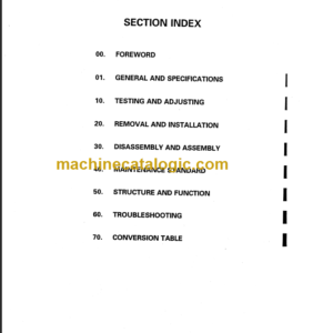 KOMATSU FD40Z 40 45-7 SHOP MANUAL