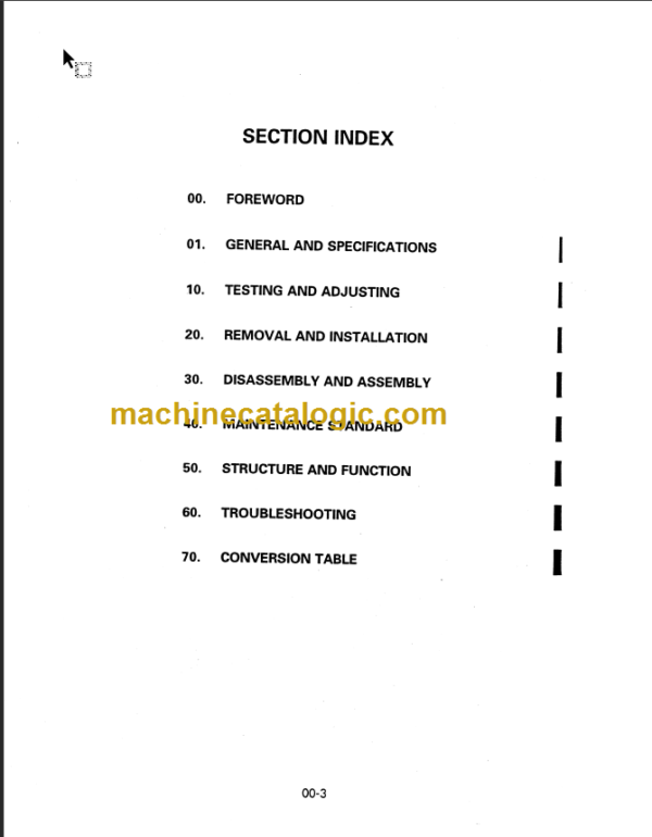 KOMATSU FD40Z 40 45-7 SHOP MANUAL