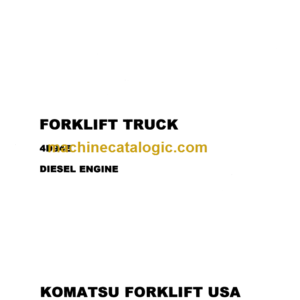 KOMATSU 4D94E SHOP MANUAL