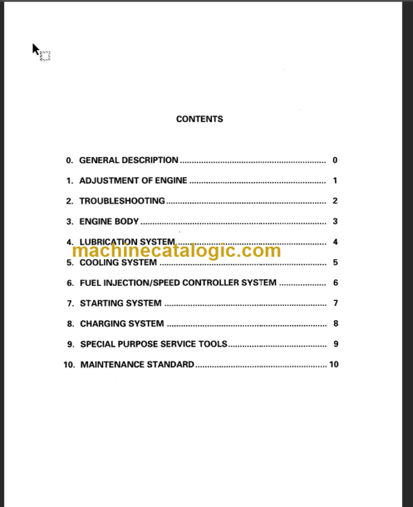 KOMATSU 4D94E SHOP MANUAL