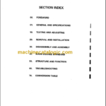 KOMATSU FG40Z 40 45-7 SHOP MANUAL