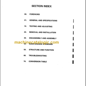 KOMATSU FG40Z 40 45-7 SHOP MANUAL