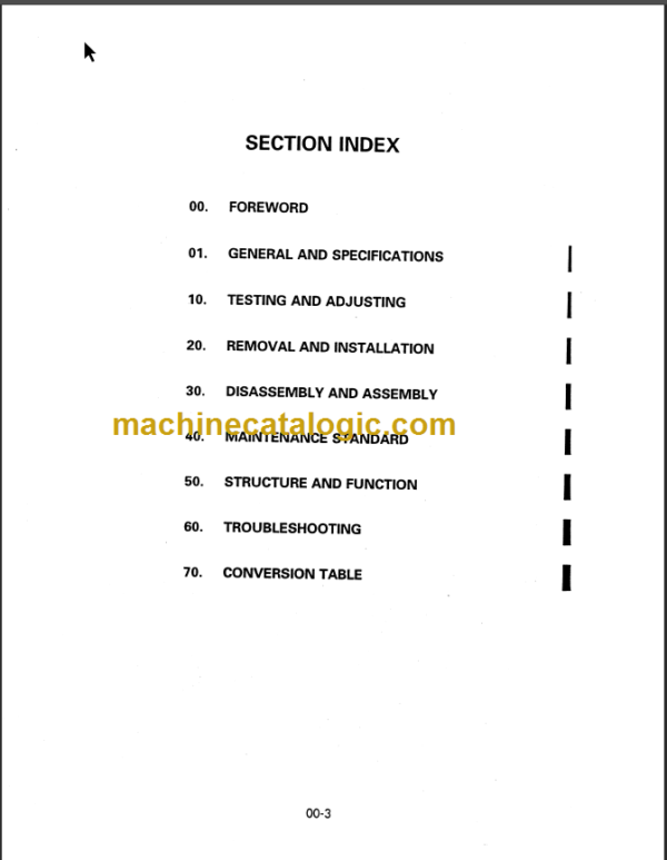 KOMATSU FG40Z 40 45-7 SHOP MANUAL