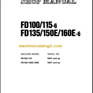 KOMATSU FD100 115-6 SHOP MANUAL