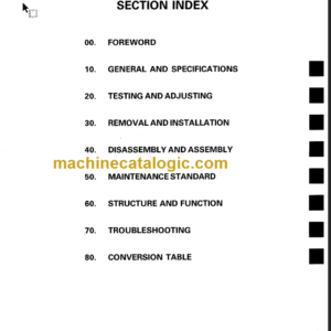 KOMATSU FD100 115-6 SHOP MANUAL