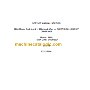 NAVISTAR 9800 MODEL SERVICE MANUAL