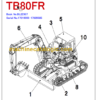 TAKEUCHI TB75FR-TB80FR Mini Excavator Parts Manual