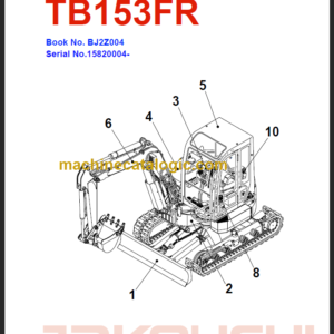 TAKEUCHI TB153FR Compact Excavator Parts Manual