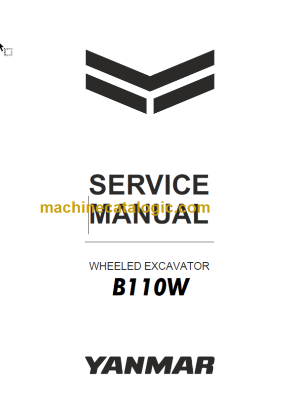 YANMAR B110W SERVICE MANUAL