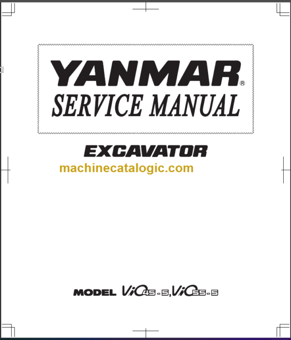 YANMAR VIO57U SERVICE MANUAL