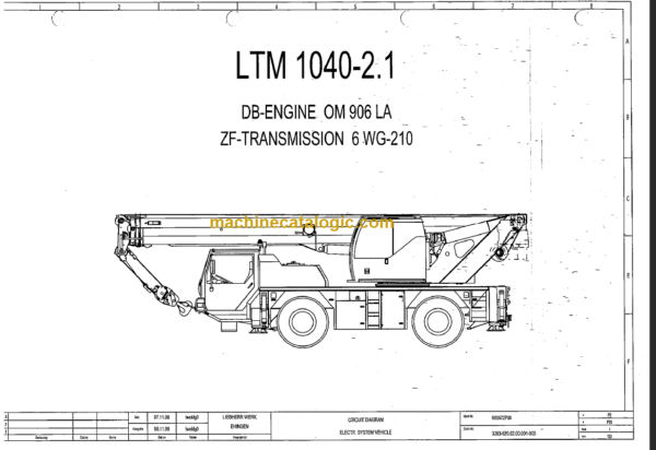 LIEBHERR LTM 1040 2.1 Service Manual