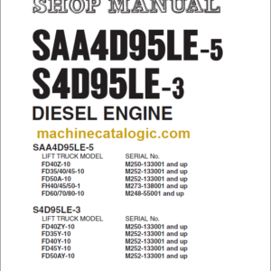 KOMATSU SAA4D95LE-5 S4D95LE-3 SHOP MANUAL