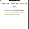 KOMATSU FB25H-1R FB28H-1R FB30H-1R PARTS CATALOGUE