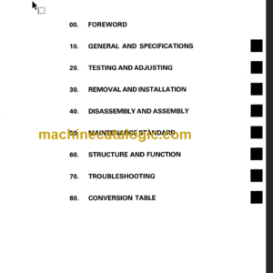 KOMATSU FD135 150 160E-6 SHOP MANUAL