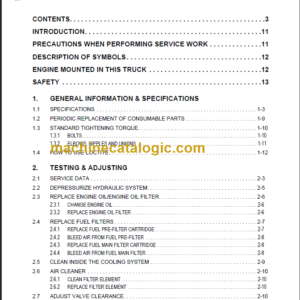 KOMATSU EX50 SERVICE MANUAL