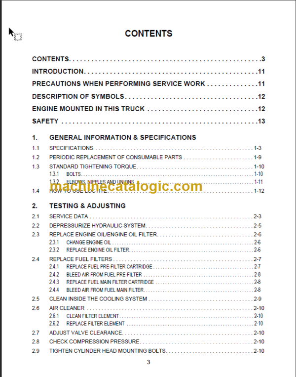 KOMATSU EX50 SERVICE MANUAL