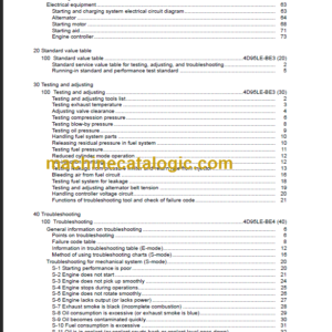 KOMATSU SAA4D95LE-5 S4D95LE-3 SHOP MANUAL