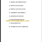 KOMATSU FB30-11 SHOP MANUAL