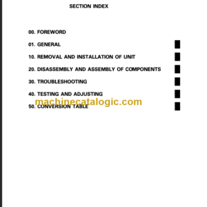 KOMATSU FG40Z-5 FG45-5 FD35S 45S-6 SHOP MANUAL