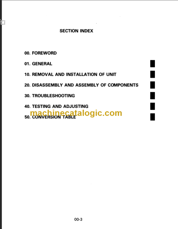 KOMATSU FG40Z-5 FG45-5 FD35S 45S-6 SHOP MANUAL