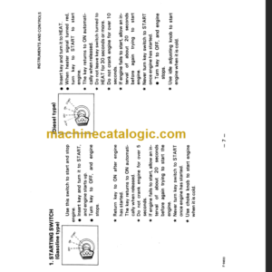 KOMATSU FD33S 35S 40S 35S 35Z 40Z OPERATION MANUAL