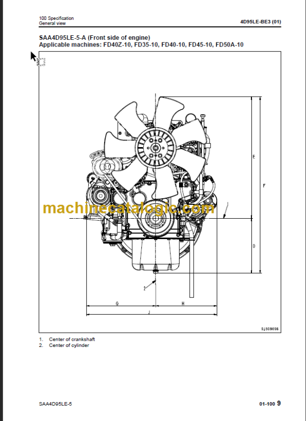 KOMATSU SAA4D95LE-5 S4D95LE-3 SHOP MANUAL