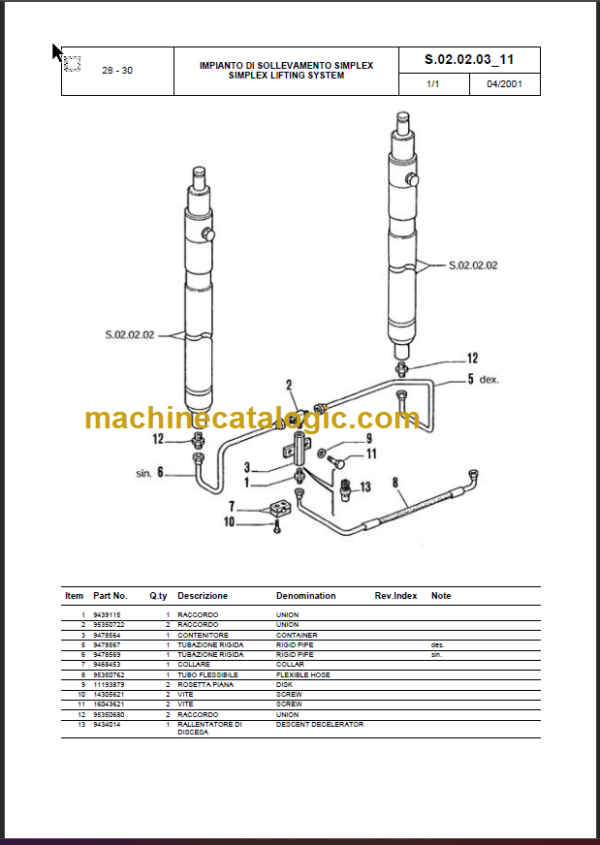 KOMATSU FB25H-1R FB28H-1R FB30H-1R PARTS CATALOGUE