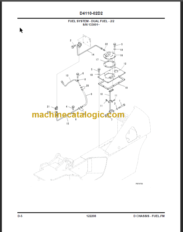 KOMATSU FD40ZTU-10 FD40 45 50ATU-10 PARTS MANUAL