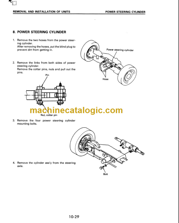 KOMATSU FG40Z-5 FG45-5 FD35S 45S-6 SHOP MANUAL