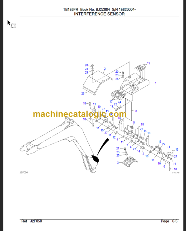 TAKEUCHI TB153FR Compact Excavator Parts Manual