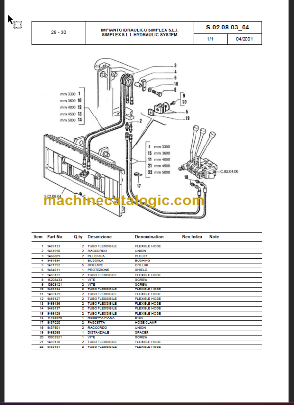 KOMATSU FB25H-1R FB28H-1R FB30H-1R PARTS CATALOGUE