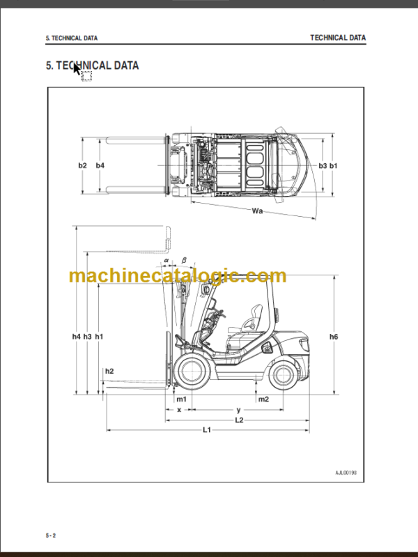 KOMATSU FG10(H) 15 18(H)-21 OPERATION MANUAL