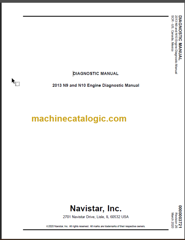 NAVISTAR N9-N10 ENGINE DIAGNOSTIC MANUAL