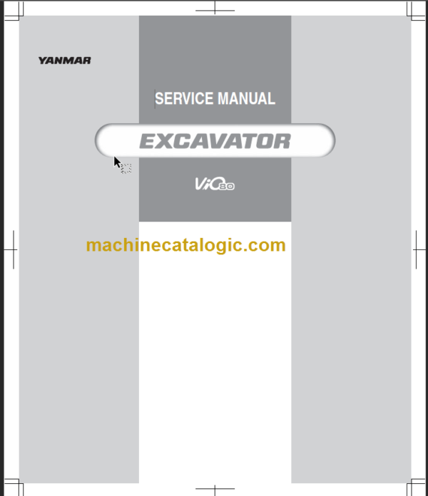 YANMAR VIO80U SERVICE MANUAL