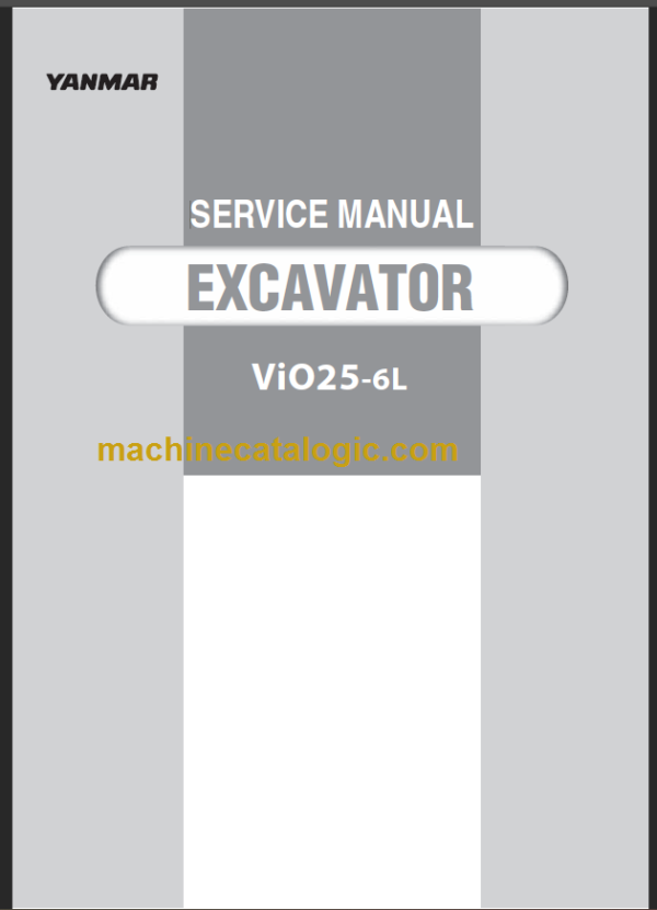 YANMAR VIO25-6L SERVICE MANUAL