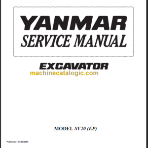 YANMAR SV20 SERVICE MANUAL