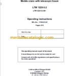 LIEBHERR LTM1220 5.2 Operating instructions