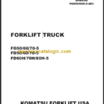 KOMATSU FD50 60 70-5 OPERATION MANUAL