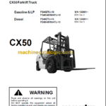 KOMATSU FG40ZTU-10 FG40-45-50ATU-10 PARTS MANUAL