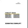KOMATSU FG33S 35S 40S 45S OPERATION MANUAL