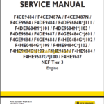 NEW HOLLAND F4CE9484 TIER 3 SERVICE MANUAL