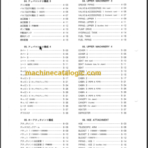 TAKEUCHI TB030(B) Compact Excavator Parts Manual